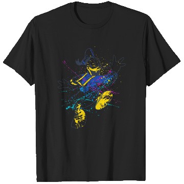 Discover Disney Mickey And Friends Donald Duck Paint Splatter T-Shirts