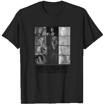 Discover Sidney Prescott - Eras Tour - Black & White T-Shirts