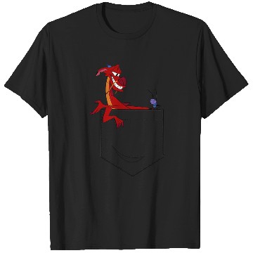 Discover Disney Mulan Mushu Left Chest Pocket Graphic T-Shirts
