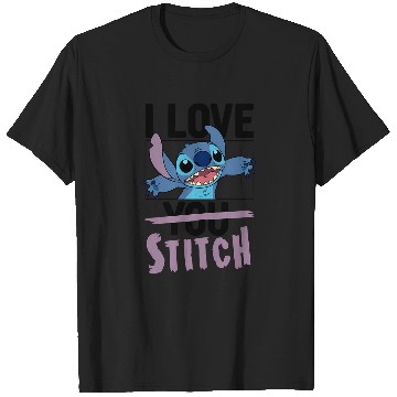 Discover Disney Valentines I Love Stitch T-Shirts