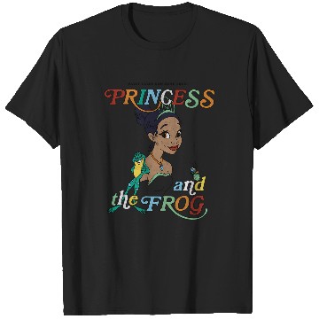 Discover Disney Princess And The Frog Tiana And Frog Naveen Portrait T-Shirts