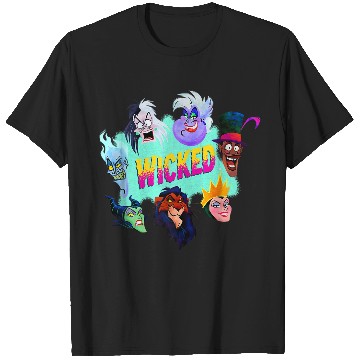Discover Disneyss Villains Wicked Iconic Characters Group shots Logo T-Shirts