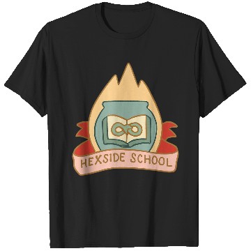 Discover Disneyss The Owl House Hexside School Flame Big Chest Logo T-Shirts