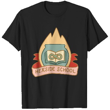 Discover Disneyss The Owl House Hexside School Flame Big Chest Logo T-Shirts