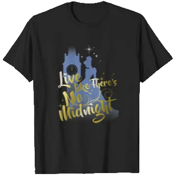 Discover Womens Disney Cinde Live Like Theres No Midnight Silhouette VNeck TShirt T-Shirts