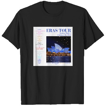 Discover Eras Tour Setlist - Sydney Night 4 T-Shirts