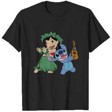 Discover Disney Lilo Stitch Hawaiian Tropical Hula Lessons Duo T-Shirts