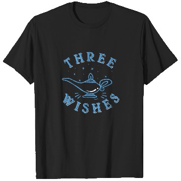 Discover Disney Aladdin Genie Three Wishes Lamp Blue Hue T-Shirts