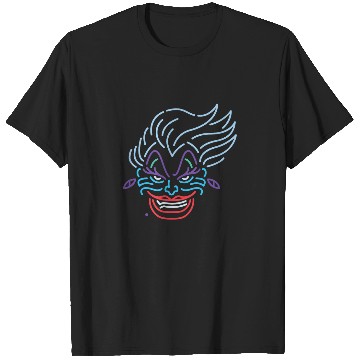 Discover Disney Ursula Neon Face TShirt T-Shirts