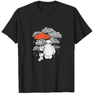 Discover Disney Big Hero 6 Baymax Patterned Clouds T-Shirts
