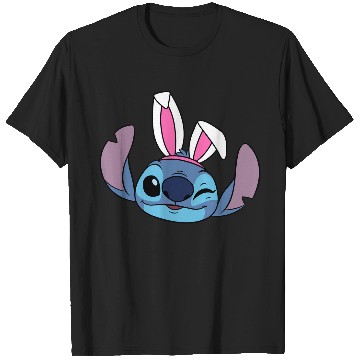 Discover Amazon Essentials Disney Stitch Winking Spring Easter Bunny Ears Bunny T-Shirts