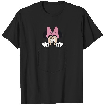 Discover Black Disney Minnie Mouse Classic Fit  - Crew Neck T-Shirts
