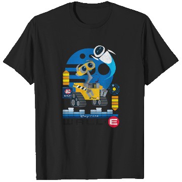 Discover Disney Pixar Wall-E and EVE Distressed Friendship Portrait T-Shirts