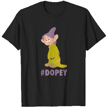 Discover Disneyss Snow White Dopey Hashtag Portrait T-Shirts