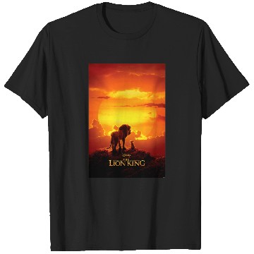 Discover Disney The Lion King Live Action Mufasa Simba Sunset Poster T-Shirts