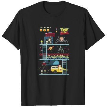 Discover Disney Pixar Toy Story 8-Bit Video Game Scene T-Shirts