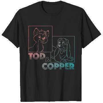 Discover Disney The Fox and the Hound Tod & Copper Gradient T-Shirts