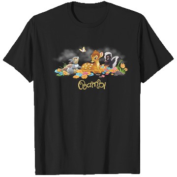 Discover Disney Bambi Thumper & Flower Butterfly Poster T-Shirts