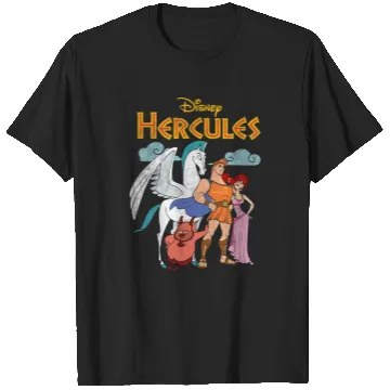 Discover Disney Hercules Classic Hero Group Shot Vintage Poster T-Shirts