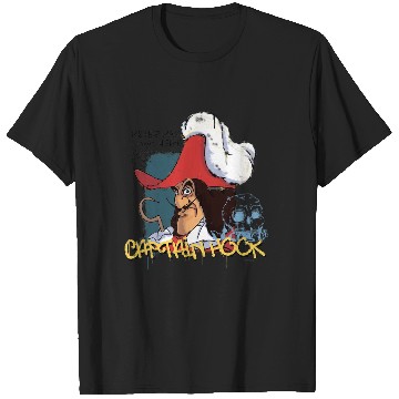 Discover Disney Villains Captain Hook Skull Rock Peter Pan was Here T-Shirts