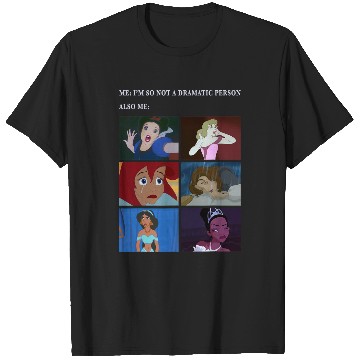 Discover Disney Princess Not Dramatic Meme Panel T-Shirts
