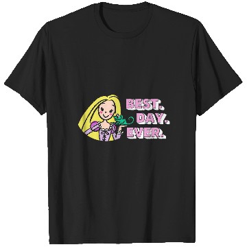 Discover Disney Tangled Rapunzel Pascal Drawing Best Day Ever Logo T-Shirts