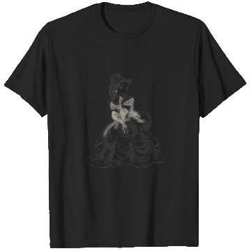 Discover Disney Princess Belle Seated Sketch T-Shirts