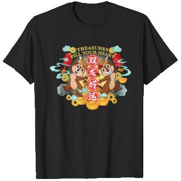 Discover Disneyss Chip N Dale 2024 Lunar New Year Dragon Treasures T-Shirts