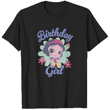 Discover Disney Snow White Birthday Girl Chibi Portrait T-Shirts