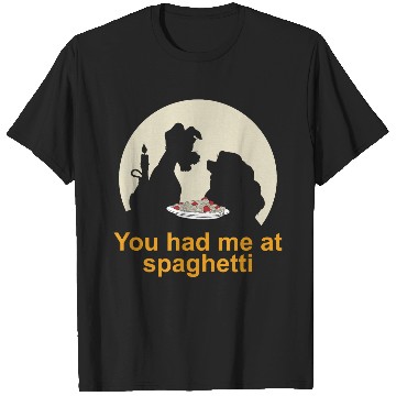 Discover Disneyss Lady And The Tramp You Had Me At Spaghetti Silhouette T-Shirts