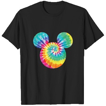 Discover Disney Mickey Mouse Icon Rainbow TieDye Short Sleeve T-Shirts