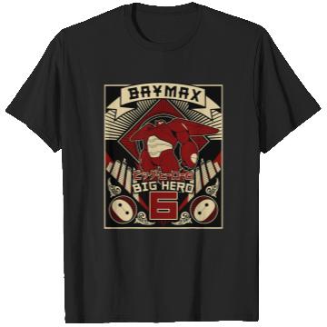 Discover Disney Big Hero 6 Baymax Propaganda Poster Graphic T-Shirts