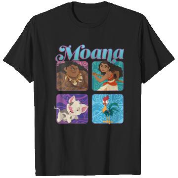 Discover Disneyss Moana Pua Maui Hei Hei Retro Box Up Chest Panels T-Shirts