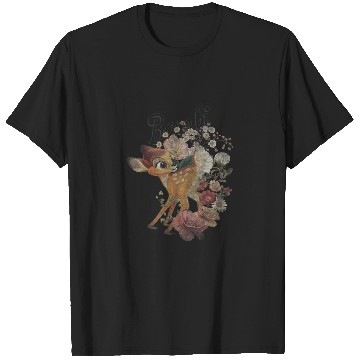 Discover Disney Bambi Vintage Floral Poster T-Shirts
