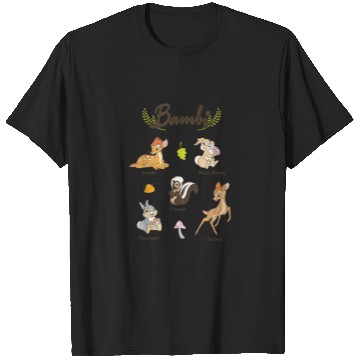 Discover Disney Bambi Vintage Movie Characters Textbook D T-Shirts