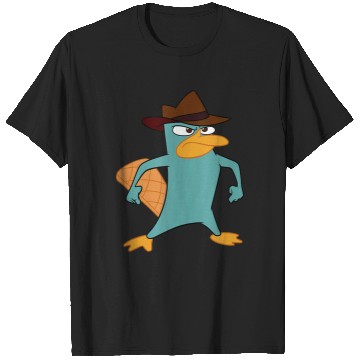 Discover Disney Phineas And Ferb Perry The Platypus Brave Stance T-Shirts