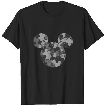 Discover Disney Mickey Camo Gray T-Shirts