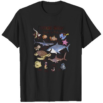Discover Womens Disney Pixar Finding Nemo Fish Guide V-Neck T-Shirts