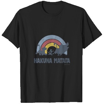 Discover Disneys lion king hakuna matata distressed rainbow logo premium T-Shirts