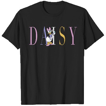 Discover Womens Disney Mickey And Friends Daisy Duck Simple Text V-Neck T-Shirts