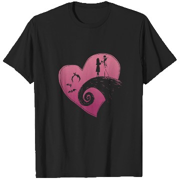 Discover Disneys nightmare bee christmas jack and sally Hearts T-Shirts