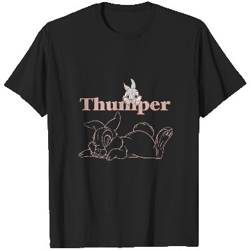 Discover Disney Bambi Thumper Peach Outline T-Shirts