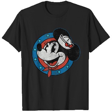 Discover Disney Cruise Sailor Minnie Mouse Distressed T-Shirts