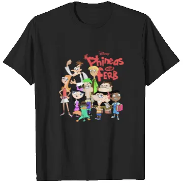 Discover Disney Phineas And Ferb The Group Logo T-Shirts