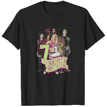 Discover Disney Zombies 7th Birthday Zombie Group Poster T-Shirts