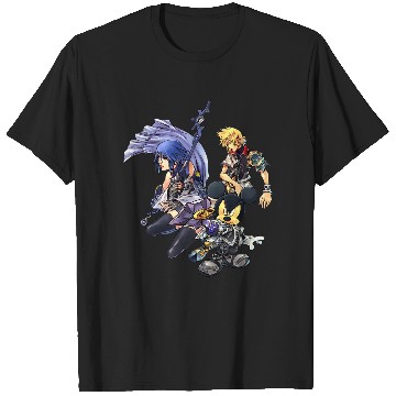 Discover Disney Kingdom Hearts Ventus, Aqua, Mickey Group Hero Shots T-Shirts