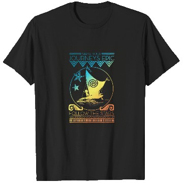 Discover Disney Moana Epic Journeys Rainbow Gradient Grap T-Shirts