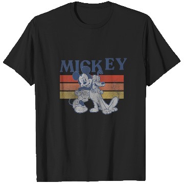 Discover Disneys Mickeys and friends Mickeys and pluto line raglan baseball T-Shirts