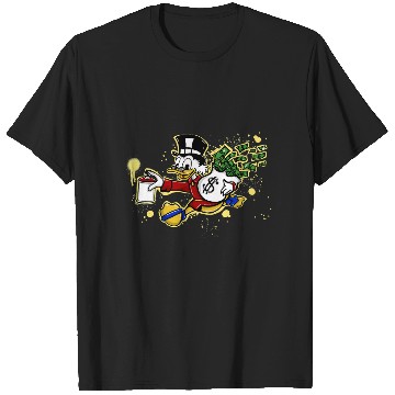 Discover Yellow paint Scrooge Mcduck and money  1SALE!! Mickey Retro Disney Shirt, Mickey Checkered Shirt, Vintage Disney, Retro Mickey, Mickey Gift S-5XL T-Shirts