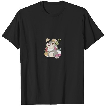 Discover Disney Bambi Thumper Vintage Floral Portrait Lon T-Shirts